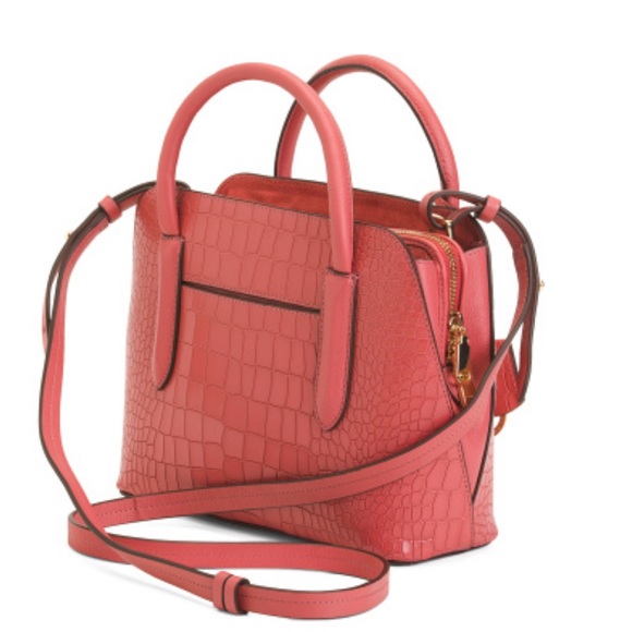 Radley London NWT Leather Croc Embossed Satchel - Picture 2 of 4